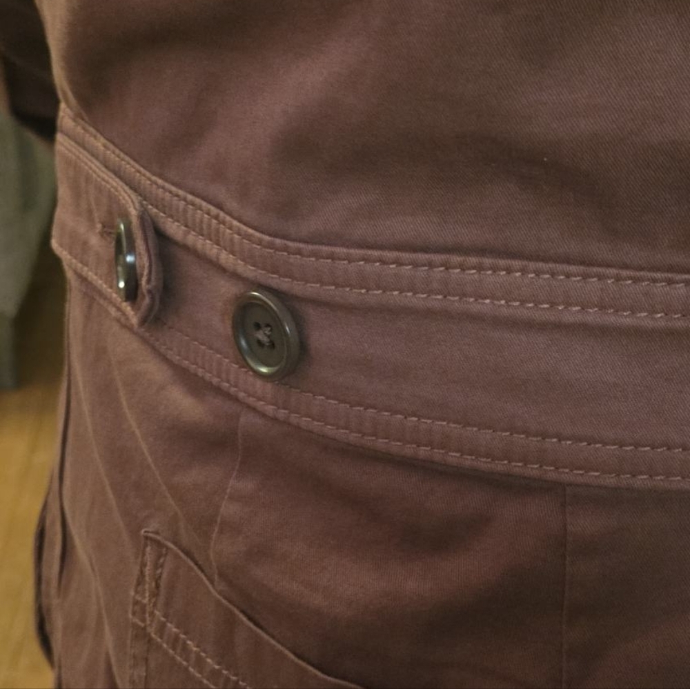 BR/HTG-SF-78 Banana Republic Reissue M Chocolate Rust Utility Jumpsuit Gorpcore - Picture 10 of 16